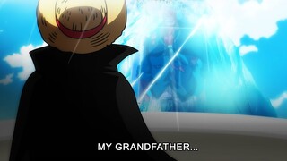 Luffy's Reaction to Meeting Garp After His Grandfather's Brutal Defeat - One Piece
