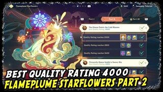 Flameplume Starflowers Part 2 Best Quality Rating 4000 | Genshin Impact |