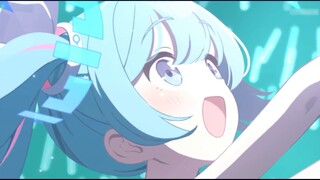 [File Hijau] Hatsune Miku·Animasi Pertunjukan Versi Q Aksi Penjahat Patung Pasir + Pertarungan Aktua