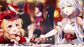 [White Rabbit] Watching Genshin Impact New Year's Party on Japanese Vtb: A Thousand Nights of Dreams