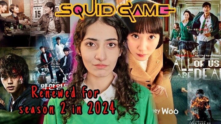 K-DRAMAS Renewed for Season 2 in 2024 | Sweet Home 3, Squid Game, Hellbound