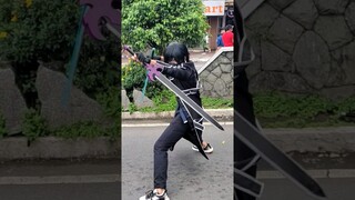 Kirito Cosplayer! #swordartonline #kirito #cosplay #cosplaysunday #sessionroad #baguiocity #shorts