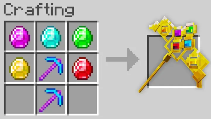 Minecraft, But You Can Craft An Infinity Pickaxe...