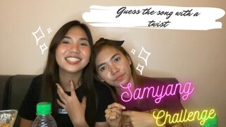 GUESS THE SONG WITH A TWIST (SAMYANG CHALLENGE NA LOW BUDGET HAHAHA!!!)