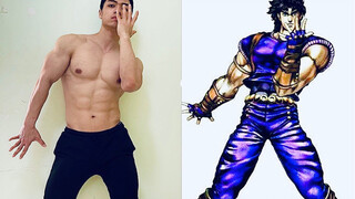 【Shameless challenge】Muscle man attempts Jojo poses