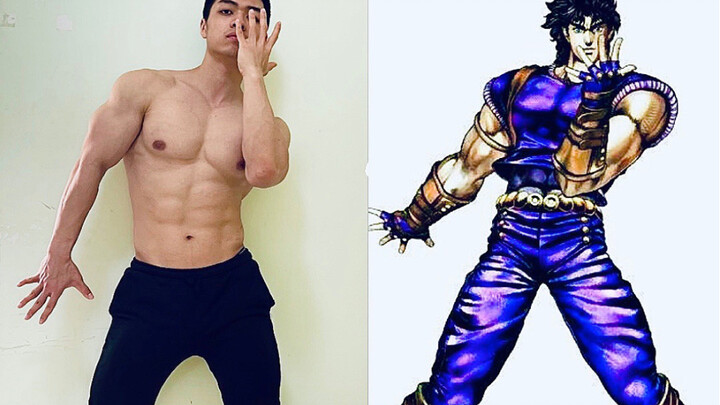 [Hài hước] Khi anh chàng cơ chắp mô phỏng JoJo Pose