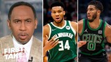 First Take | Stephen A. claims Celtics won't win another game! Giannis will lead Bucks to victory