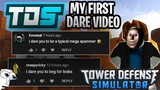 BEGGING FOR UPDATE LEAKS? | Tower Defense Simulator Dares #1 | ROBLOX