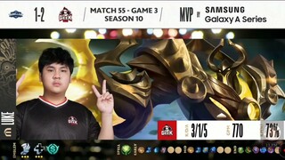 MPL ID SEASON 10 WEEK 8 | MVP HIGHLIGHT GAME 3 REBELLION ZION VS GEEK FAM | GEEK FAM "LUKE" #mpl