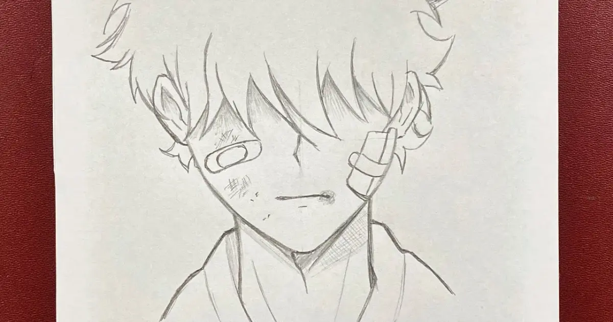 Easy to draw | how to draw anime boy with scars on his face easy  step-by-step - Bstation