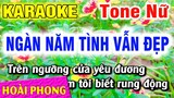 Karaoke Ngàn Năm Tình Vẫn Đẹp Tone Nữ Nhạc Sống Dể Hát | Hoài Phong Organ