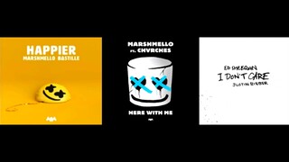 Happier | Here With Me | I Don't Care [Remix Mashup] - Marshmello x Ed Sheeran & Justin Bieber