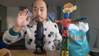 ASMR  WALNUTS & CREATING JACKET FOR WOODEN MANNEQUIN (NO TALK)
