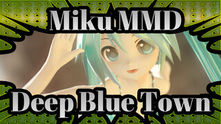 [Miku MMD] Deep Blue Town / Uji Coba Rendering