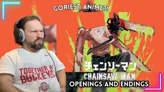New Anime Fan Reacts To CHAINSAW MAN Opening and Endings