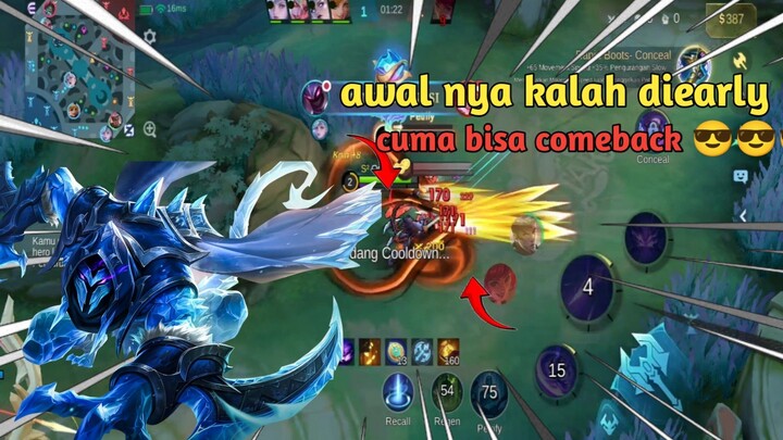 awal nya kalah di early cuma di gendong helcurt auto comeback 😎😎😎