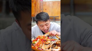 mukbang | Angler fish | spicy food challenge | fatsongsong and thinermao