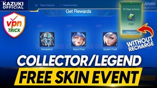 HOW TO GET FREE COLLECTOR/LEGEND SKIN USING THIS VPN TRICK | WITH 12 FREE KUNGFU PANDA TOKENS