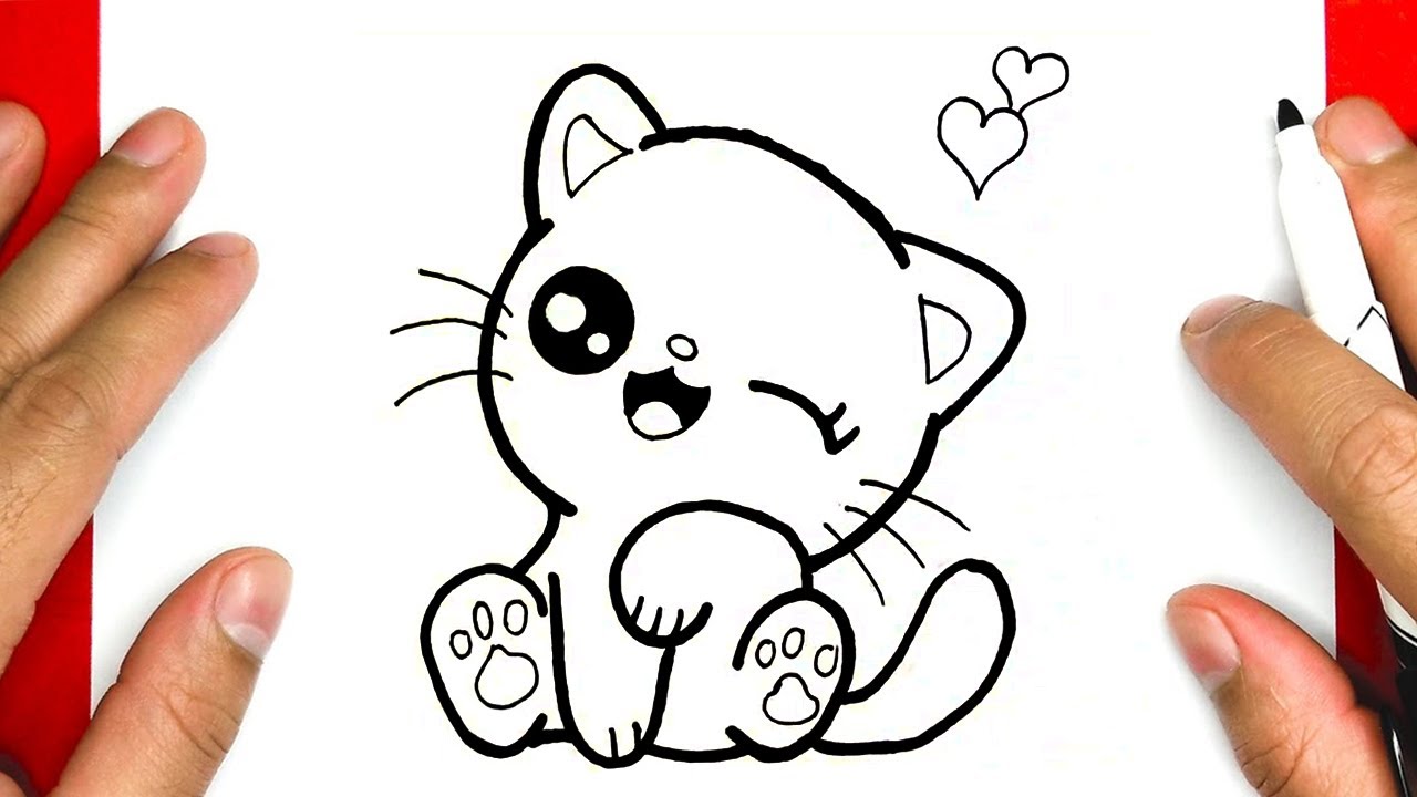 Tải ảnh mèo cute hoạt hình  Hình vẽ mèo cute  Funny kittens Mèo Mèo con