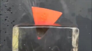 When red-hot metal meets ice