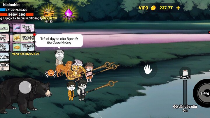 test chiêu lực chu tước của sở Thiên kiêu trong game câu cá vạn cân  #BuildaGame#钓魂#32498247