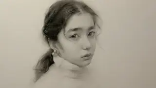 [Painting]Process and details of sketching profile photo