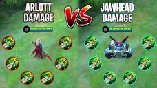 Arlott Damage Vs Jawhead Damage 😱