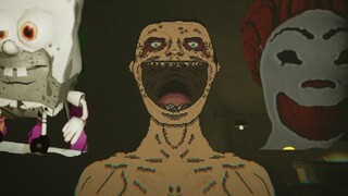 McDonald's Blue Road SpongeBob SquarePants and the others are crazy!! [Horror Game Collection]