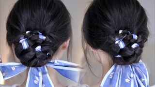 Sanggul pita sangat cocok untuk musim gugur! (Tutorial terperinci)