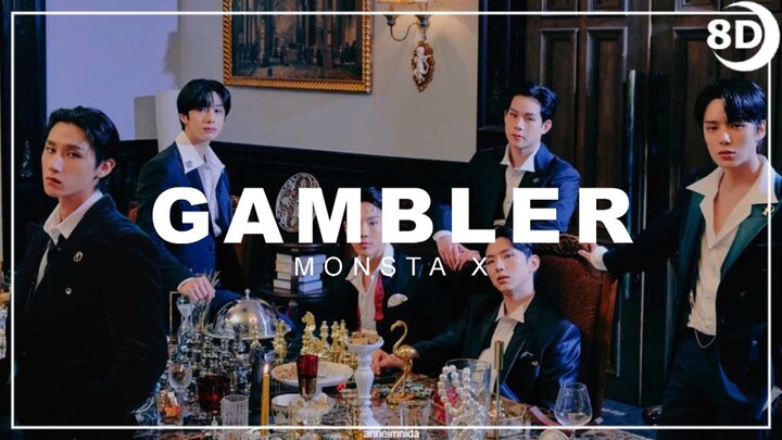 [8D]MONSTA X - GAMBLER | BASS BOOSTED CONCERT EFFECT | USE HEADPHONES 🎧