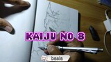 Drawing Kaiju no 8 Kafka