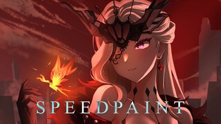 [SPEEDPAINT] La Signora-Genshin Impact