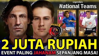 2 JUTA RUPIAH !! GW DAPATKAN SEMUA PEMAIN LEGENDA PIRLO & OWEN! BANTAI USER LONG BALL SIALAN! NGAKAK