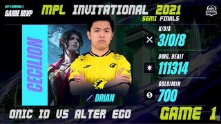 [TAGALOG] ONIC ID VS ALTER EGO GAME 1 | MPL INVITATIONAL | D5 | SEMI FINALS | MPLI