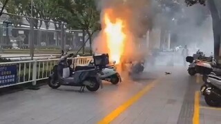 Lithium battery spontaneously combusted