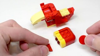 Use Lego sets to build Pokémon: Charmeleon [Set Modification]