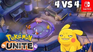 Quick Game 4 VS 4 Pikachu Gameplay Pokemon Unite Nintendo Switch Shivre City