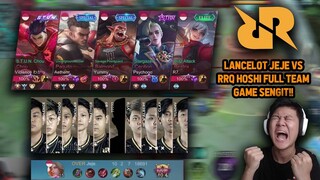 LANCELOT JEJE VS RRQ HOSHI FULL TEAM DI RANKED GAME SENGIT BANGET! JUAL BELI SERANG - Mobile Legends
