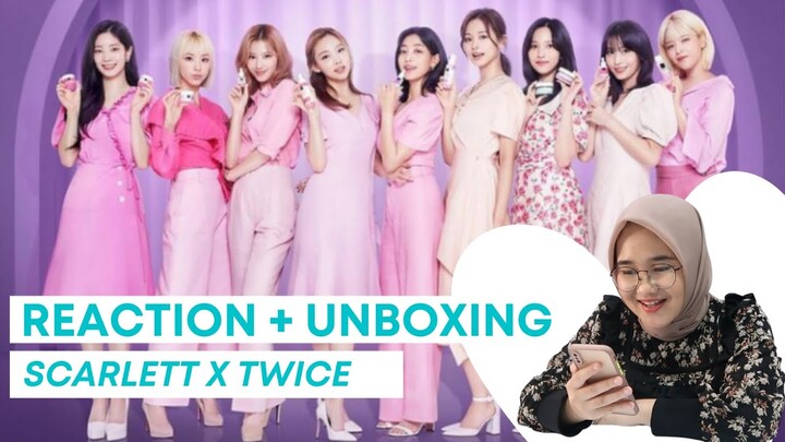 REACTION VIDEO SCARLETT X TWICE + UNBOXING PAKET LIMITED EDITION !!!