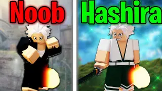 Going From Noob To Wind Hashira In One Video | Project Slayers