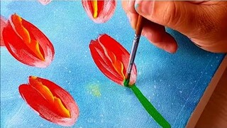 KING ART  N  EASY PAINTING  EASY TULIPS  N 1   123