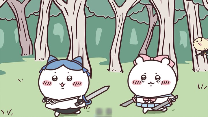 Usagi và Hachiki dũng cảm tham gia hoạt hình chiikawa doujin do bang Kukuju sản xuất