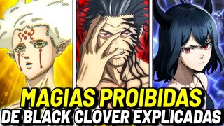 TODAS AS MAGIAS PROIBIDAS DE BLACK CLOVER EXPLICADAS