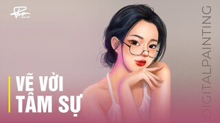 Học vẽ chân dung và tâm sự cùng Bon - Quá trình vẽ chân dung Digital | BonART