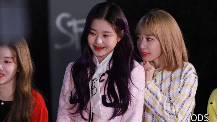 考古：IZONE晚间粉丝见面会跳舞，张元英C位