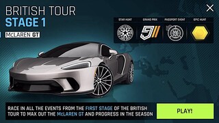 ASPHALT 9: LEGENDS - McLaren GT Star Hunt - British Tour Stage 1