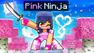 Playing Minecraft as a PINK NINJA!