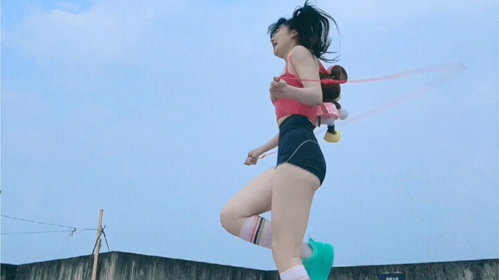 หางม้าคู่ ขาใหญ่เหมือนช้าง เต้านมทรงลูกพีช～