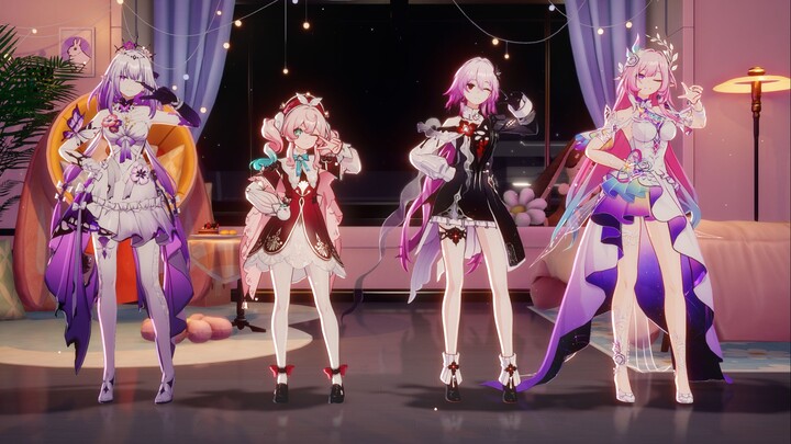ชาโย่～(∠・ω )⌒☆ทีมภรรยาผมสีชมพู ∨ เต้นระบำกระต่าย ∨
