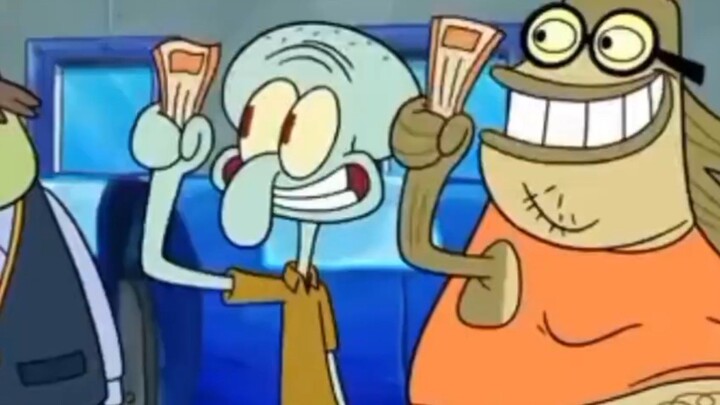 Spongebob Squarepants Squidward senang
